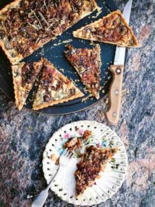 Mushroom, Sage and Onion Custard Tart Recipe Image